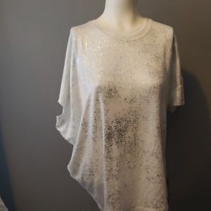 Bar III Asymmetrica Sparkley Tee